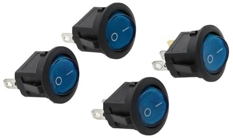 5pcs Voiture 220V Interrupteur À Bascule Rond Verrouillage5pcs Voiture 220V Interrupteur À Bascule Rond Verrouillage Rouge Jaune Vert Bleu LED Interrupteur À Bascule SPST ON/OFF Meilleures Ventes Cont