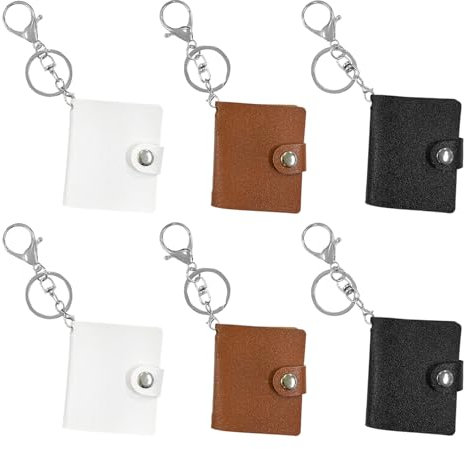 GTYHH Album Fotografico da 6 Pezzi, Album Fotografico in Pelle Pu, Mini Album Fotografico, Album Fotografico Semplice, Album Fotografico Portatile