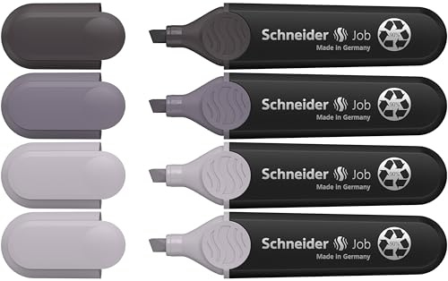 Schneider Job 150 Textmarker (aus recyceltem Kunststoff, ausgezeichnet mit Der blaue Engel) Grau