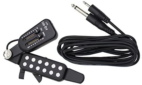JOINPAYA Akustikgitarren Tonabnehmer Schallloch Pickup Verformungsbeständig Silber Für Stahlsaiten Geeignet