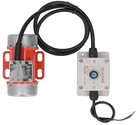 Vibreur à béton 30 W, moteur électrique vibrant 4000 tr/min avec régulateur de vitesse et force d'excitation réglable.(12V)