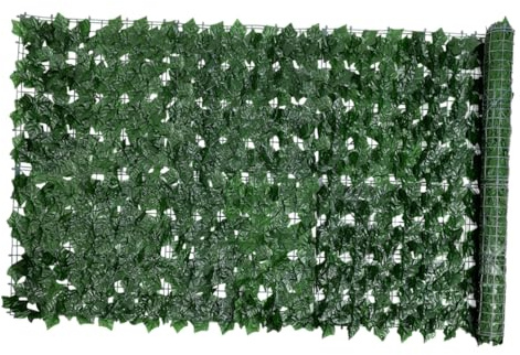 TINEASUR Artificial Green Leaf Fence Wall for Garden Privacy Protection