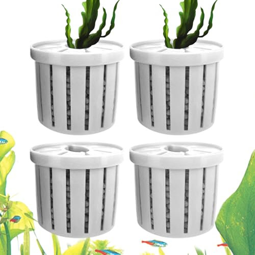 Generico Portapiante per Acquario | Portapiante Pothos Acquario 4 Pezzi | Cestello di Piantagione Stabile e per Decorazione di Acquari Giardini e Angoli