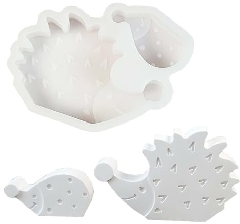 SVOCK 2PCS Silikonformen Gießformen Igel, Silikonform Igel Herbst, Kerzen Formen Silikon Herbst Tiere, Kerzenform zum Gieben für Weihnachten Halloween Ostern