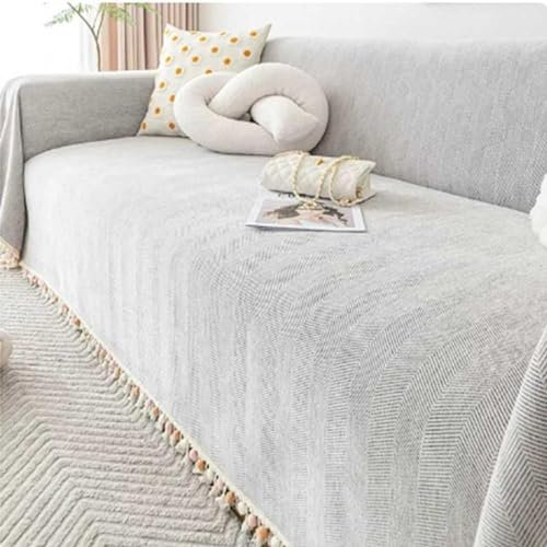 Housse de canapé extra large pour canapé d'angle – Protection imperméable pour canapé 2 et 3 places – Résistante aux rayures – D-180 x 420 cm
