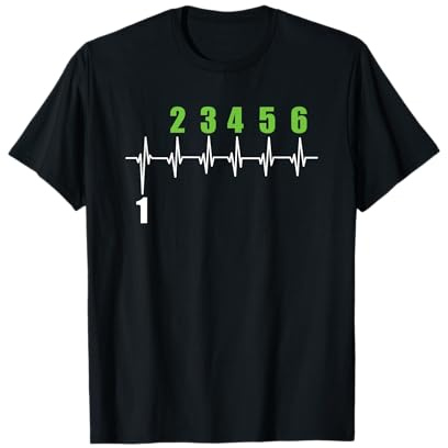 Motorbike Gear Shift Pattern Motorcycle Rider Biker MX Men T-Shirt