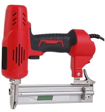 Grapadora neumática profesional para tapicería Clavadora y grapadora eléctrica F30 de 2600W, grapa de muebles, pistola for marco de madera, trabajos de carpintería, herramientas eléctricas de construc