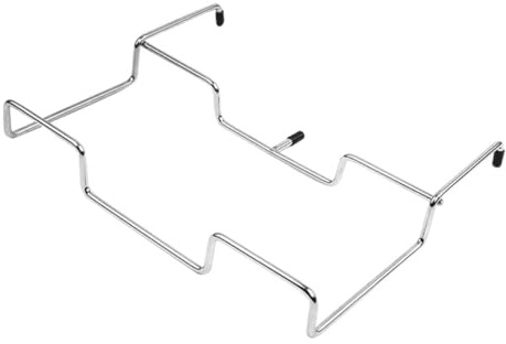 VANZACK Soporte de Bolsas de Acero Inoxidable Resistente Plegable para Camping y Cocina Portabolsas Colgante Duradero Fácil de Limpiar y Orden