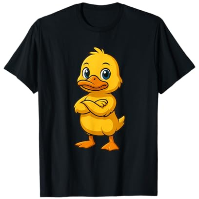 Pato de Dibujos Animados confiado con Brazos Cruzados Camiseta