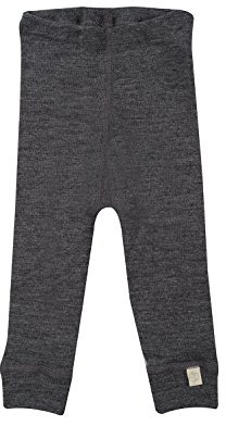 Dilling Baby Leggings aus 100% Bio-Merinowolle Dunkelgrau meliert 80