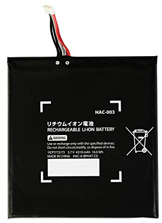 GDreamer High Capacity Battery Repalcement for Nintendo Switch Console Handhold HAC-003 (3.7V 4310mAH)