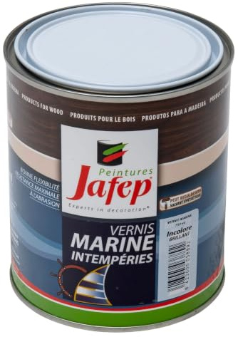 Vernis bois marine intempéries brillant 750 ml Jafep