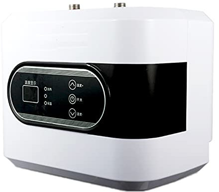 GaoYunQin Mini Electric Tank Water Heater with LCD Display Instant Warm for Home Kitchen Washing Under Sink with Cord Plug