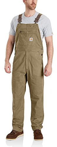 Carhartt Herren Latzhose Canvas BIB Overall, Dark Khaki, W36/L34, 102987