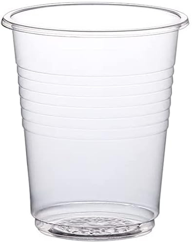 TIME HOME DEVELOPMENT Vasos desechables de plástico transparente polipropileno ideal para fiestas - Tamaño 200ml (500)