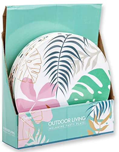 PMS VFM - Tropical Melamine 11 Plate Pack of 6 - Outdoor Living
