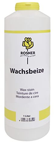 Rosner Wachsbeize Holzbeize - Wasserbasierte SWF 300 Beize 1 Liter Weiß, Langanhaltend & Umweltfreundlich für Holzarbeiten