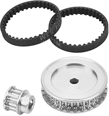 Alomejor RC Riemenantrieb Getriebesystem 12T 30T, Verschlei?Fester Riemenantriebsrad Ersatz f¨¹r RC Crawler Auto Upgrade DIY Teile Silber, Hochwertiges RC-Bandantrieb System f¨¹r Offroad Fahrzeuge
