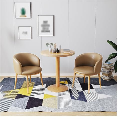 Couchtisch Und Stuhl Set,Büro Empfangsraum Clubtisch,Besprechungstisch Mit Stühlen,Runder Esstisch Mit 2 Stühlen Set,Verhandlungstisch,1 Tisch 2 Stühle,for Esszimmer,Küche,Restaurant,Wohnzimmer (Colo