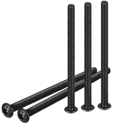 DTGN Vis à Tête Cylindrique à Six Pans Creux M3-0,5x45mm Noir 50 Pièces | Fixations à Filetage Complet à Entraînement Hexagonal, Acier au Carbone Oxyde Noir Convient pour les Machines