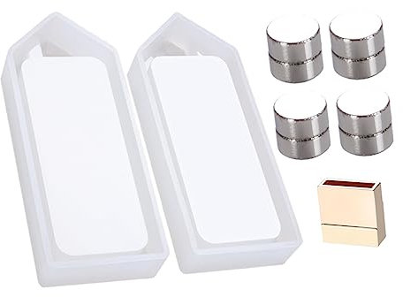 NUOBESTY 1 Satz Spardose Silikonform Kerzengefäße Schablonen für Kinder Silikonformen Harz Epoxid Spardosenform selber machen DIY Bastelform Kristall-Epoxy Schimmel Geschenkbox Epoxidharz