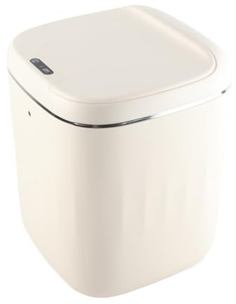 Fockety Automatic Rubbish Bin, Touchless 20 Litre PP Waterproof Bathroom Bin (Rechargeable Lithium Battery Type)
