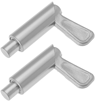 VGOL 2x Verzinkter Stahl-Sicherheitsriegel, Türfederriegel Schweißen auf Türriegel Klapphalter Durchmesser 12 mm Bolzen 13 mm Hub für Van LKW Traktor Anhänger Tür