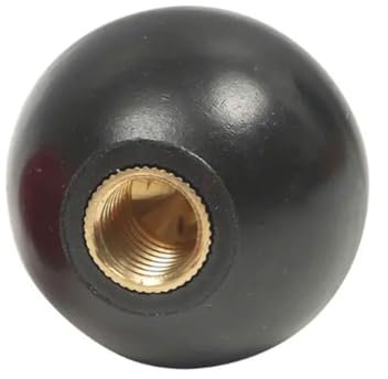BPKKLLSU 1 Stück schwarzes oder rotes Kohlenstoffstahlmaterial M4 M5 M6 M8 M10 M12 M14 M16 Gewinde Kugelkopf-Klemmmuttern Knopf für Holzbearbeitung