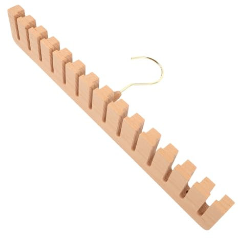 MAGICLULU Gürtelhalter Für Kleiderschrank Multifunktionaler Gürtel-Organizer Holz-gürtelständer Für Schrank Platzsparende Aufbewahrungslösung Für Accessoires