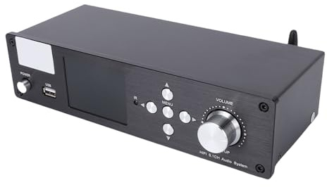 Denash 5.1 Surround Sound Decoder Separator Converter, Unterstützt 4K HD Multimedia Interface Arc Optical Coaxial USB Digital Analog AV -System mit BT 5.0 Receiver, MP3, APE, FLAC, DTS, (EU-Stecker)