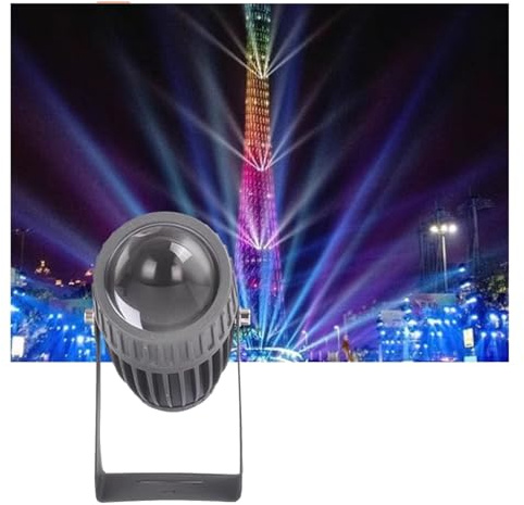 Faretto Rotante Faretto a Fascio LED - Faretto a Fascio Stretto a Lungo Raggio, Faretti a LED per Esterni da 10W Proiettore a Fascio Stretto IP65 Lampada da Parete per Esterni Impermeabile Rondella a