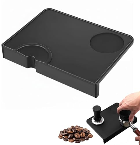 Helweet Kaffee Tampermatte, Silikon Espresso Tamper, Kaffee Tamping Matte, Kaffee Tamper Mat, 15x21cm, für Barista-Tool Home Kitchen Bar Café,1 Pack