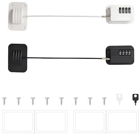 FEIHS 2 Piezas Cerraduras de Nevera con Combinación,para cajones y ventanas