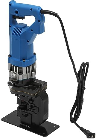 1600W Electric Hydraulic Hole Puncher, 110V Hydraulic Press Punching Tool, 10T Output Force Hole Punch for Aluminum Copper Plate Angle Iron Steel
