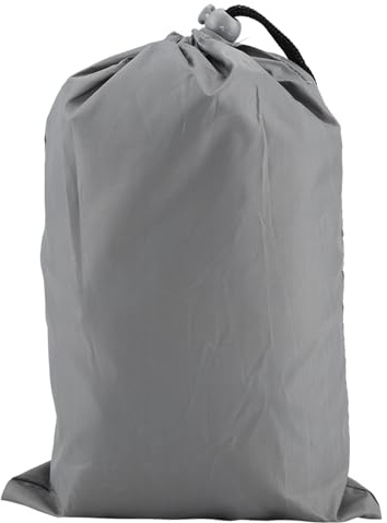 Table ronde housse anti-poussière extérieur meubles de jardin couvre Beige gris noir peint argent Polyester Taft Dia H pour pique-nique barbecue Patio maison adapté (Grise)