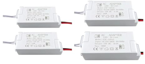 Controladores LED de voltaje constante de 220V a DC12V, fuentes de alimentación LED de 12W, 18W, 24W y 36W for luz de gabinete de baja potencia, cuentas de lámpara LED G4 G5.3(DC12V-18W)