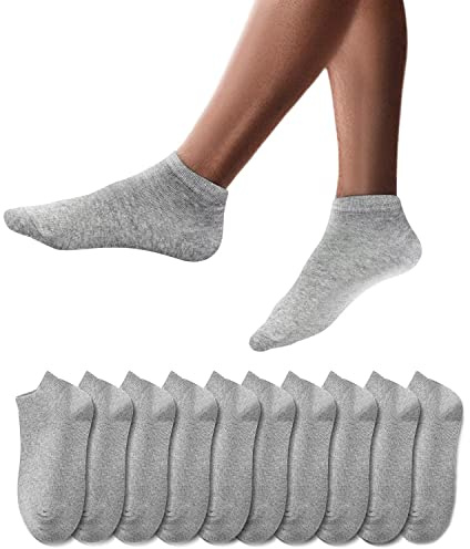 YouShow Sneaker Socks Men Women 10 Pairs Short Half Socks Quarter Cotton Unisex
