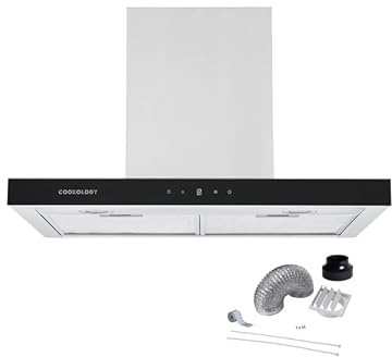 Cookology LINT601SS/A++ Energy A++ Rating Designer Box Cooker Hood, Touch Control T Shaped Kitchen Extractor Fan & Ducting Kit (60cm, Stainless Steel)