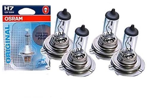 DM Autoteile OSRAM H7 55W Leuchtmittel Glühbirne ORIGNAL Spare Part PX26d SET 4 Stück