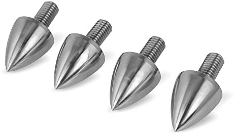 PrecisionGeek® Speaker Spikes M6 – Piedini Anti-Vibrazione per Diffusori e Altoparlanti Hi-Fi (Acciaio Inox Ø20, M6×15 mm)