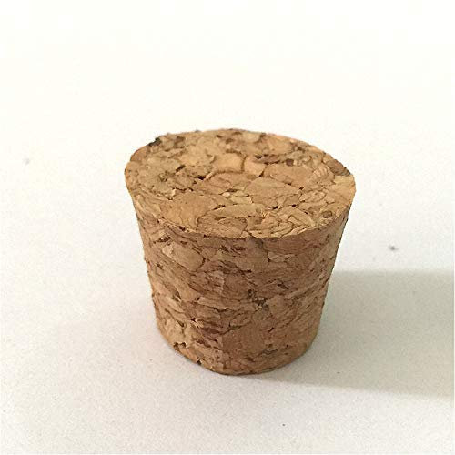 JINGERL 10 pcs Wooden Test Tube Stopper Wooden Cork Plug for Diameter 12/15/18/20/25/30mm Test Tube Small Bottle Spigot Without Tubes 10 / PK (Capacity : 20mm)