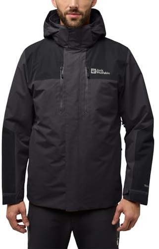 Jack Wolfskin Herren Jasper 3in1 Jkt M, Phantom, M EU