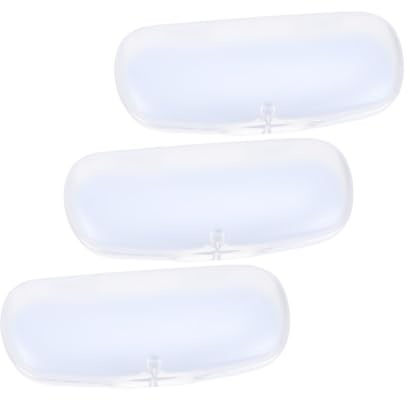 VALICLUD Transparente Brillenetui Mehrere Brillen aus Pvc Leicht und Tragbar 3 Stück Einfach zu Öffnen und Schließen für Unterwegs