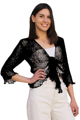 creazioni unique Cardigan Donna Primaverile Estivo Cardigan Donna Elegante in Rete di Viscosa Termica con Essenza di Fiore di Ciliegio