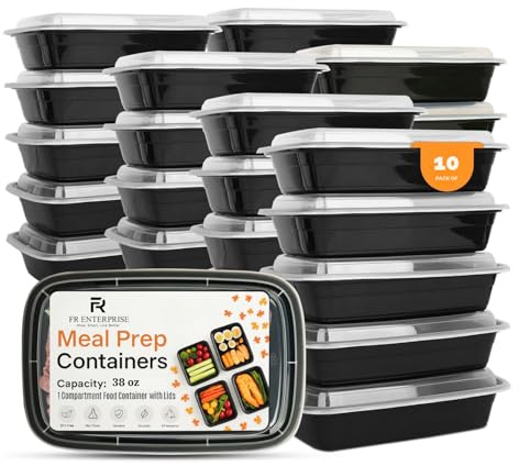 100 Pack 38oz (1123ml) Reusable Meal Prep Containers - BPA-Free, Leak-Proof, Microwave & Dishwasher Safe Stackable Bento Boxes with Lids – Ideal for Lunch, Dinner, Portion Control, and Food Storage