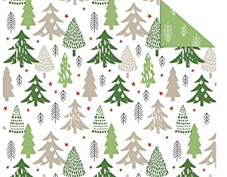 URSUS Motiv-Fotokarton Weihnachtsbäume beidseitig bedruckt 49.5x68.0 cm Frischzellulose Weihnachten Motivkarton