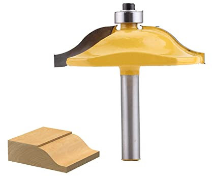 1 Broca para rebajadora de Paneles con vástago de 8 mm y Profundidad de 1 Pulgada para carpintería, Brocas para rebajadora de carpintería, Broca de carburo, Cuchillo para Puerta