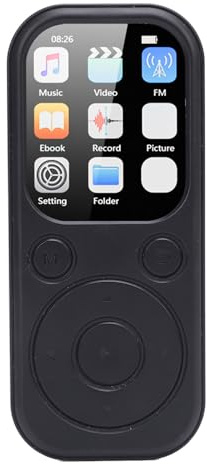 flexman Lettore MP3 con Bluetooth 5.3, Schermo IPS da 2 Pollici, Qualità Audio Hi Fi, Lettore Musicale Portatile con Sveglia, Radio FM, Libro Elettronico con Immagini, Ideale (32 g di piccoli schede