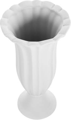 SOIMISS Jarrón de Cementerio de Cerámica Resistente la Florero de Memorial para Tumbas Contenedor para Flores Artificiales o Decoración Duradera para Sepulcros