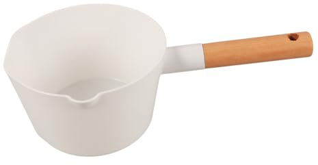 ELAYARD Cucharón de Agua de Cocina con Mango de Madera Capacidad Grande para Sopa y Lavado Utensilio Apilable para Baño Restaurante y Hogar Versátil y Saludable